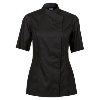veste femme intuition noire manches courtes 1 clement design 1 main 1300