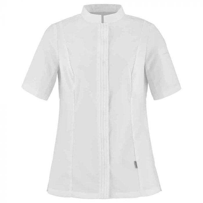 le tailleur vente en ligne vetements restauration hotellerie veste de cuisine femme manches courtes cristal 34 blanc cristal 1 2crtfmc8