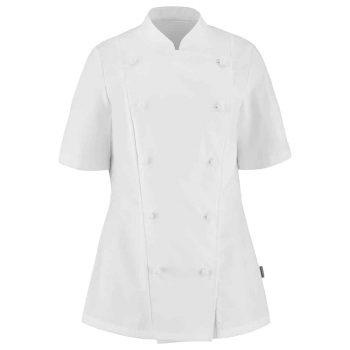 le tailleur vente en ligne vetements restauration hotellerie veste de cuisine femme manches courtes platine platine 1 2pltfmc8