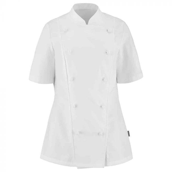 le tailleur vente en ligne vetements restauration hotellerie veste de cuisine femme manches courtes platine platine 1 2pltfmc8