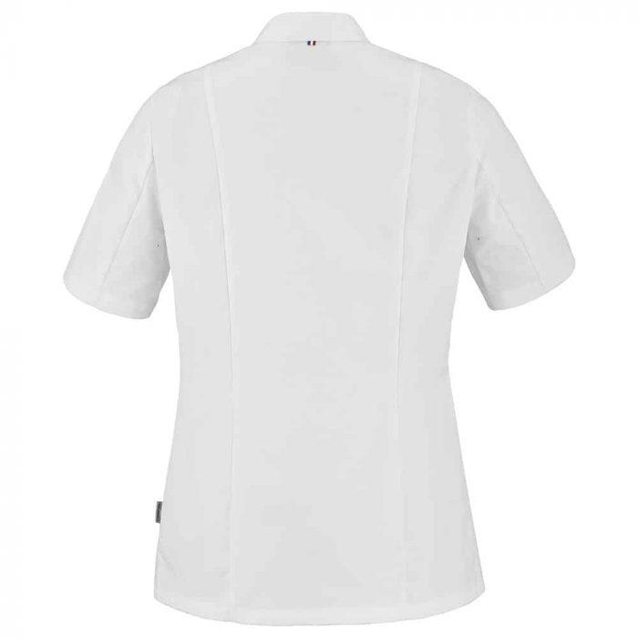 le tailleur vente en ligne vetements restauration hotellerie veste de cuisine femme manches courtes platine platine 3 2pltfmc8
